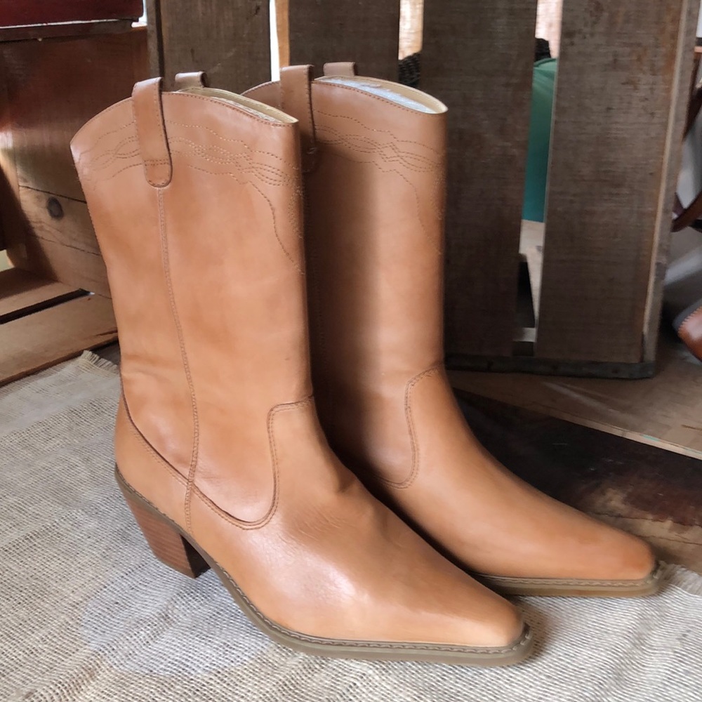 Leather cowboy boots!